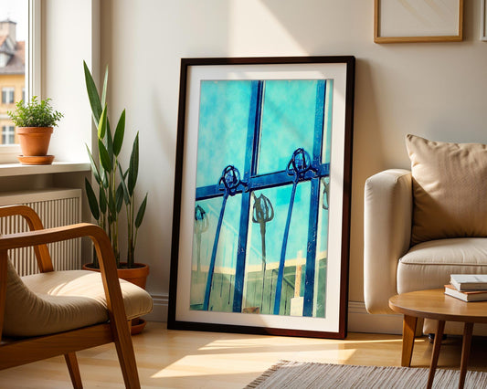 Glasgow School Art Print | Charles Rennie Mackintosh Blue Watercolour Poster