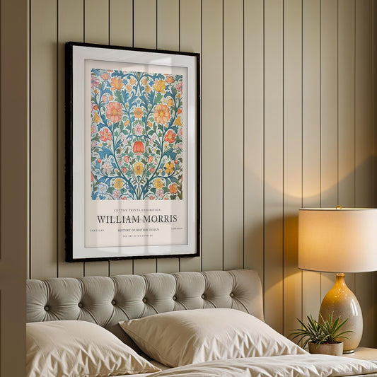 William Morris Snakehead Art Print, V&A Museum Exhibition Poster, Arts Crafts Biophilic Wall Art, Vintage Giclee Paper Print, Framed Poster
