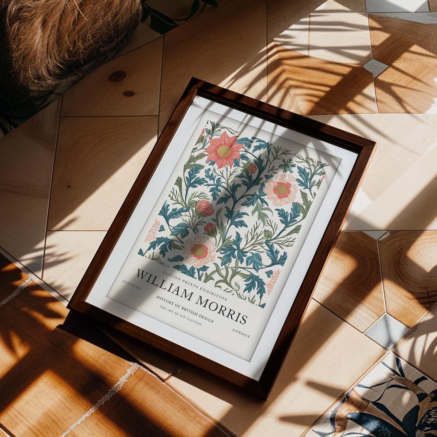 William Morris Wandle Art Print, V&A Museum Exhibition Poster, Arts and Crafts Meadow Wall Art, Giclee Paper Print, Framed Botanical Poster