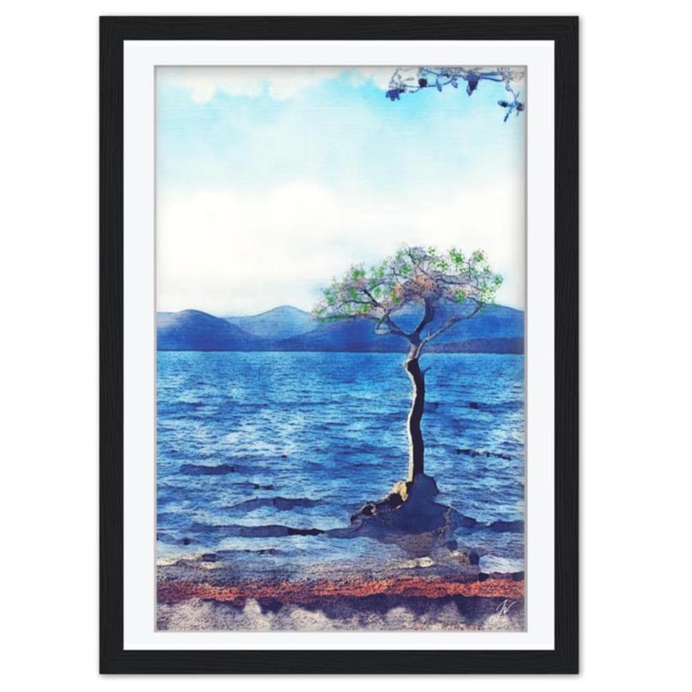 Loch Lomond Watercolor Print, Balmaha Bay Scottish Landscape Decor