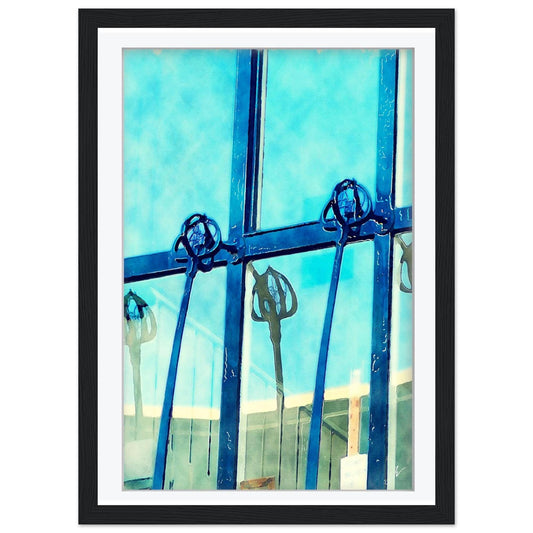 Glasgow School Art Print | Charles Rennie Mackintosh Blue Watercolour Poster