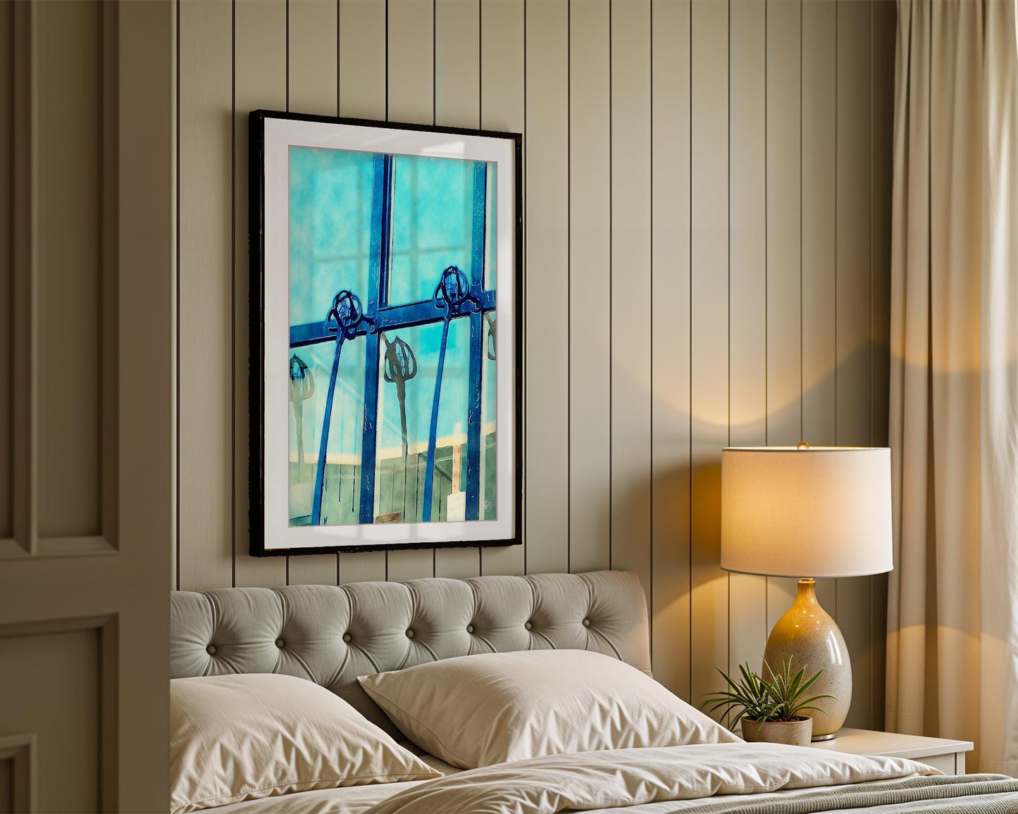 Glasgow School Art Print | Charles Rennie Mackintosh Blue Watercolour Poster