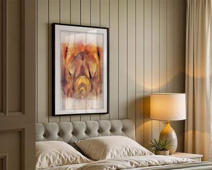 University of Glasgow Cloisters Watercolor Print, Gothic Arches Wall Art, Scottish Alumnus Decor