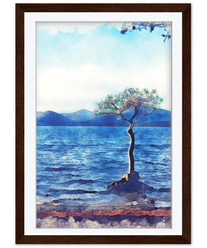 Loch Lomond Watercolor Print, Balmaha Bay Scottish Landscape Decor