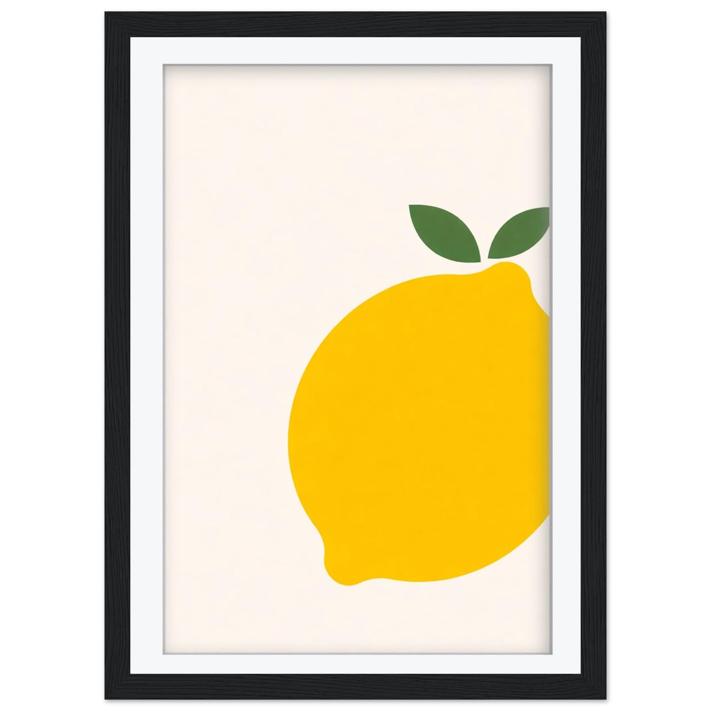 Lemon Branch Art Print, Retro Italian Kitchen Poster, Amalfi Coast Wall Art, Yellow Fruit Citrus Decor, Framed Giclee Print, Foodie Gift
