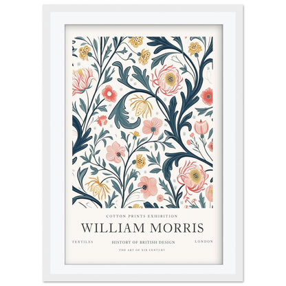 William Morris V&A Museum Print, Cray Floral Exhibition Poster, Arts and Crafts Biophilic Wall Art, Vintage Giclee Paper Print, Framed