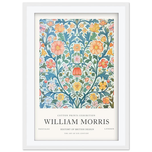 William Morris Snakehead Art Print, V&A Museum Exhibition Poster, Arts Crafts Biophilic Wall Art, Vintage Giclee Paper Print, Framed Poster