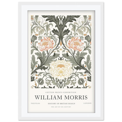William Morris V&A Exhibition Art, Pimpernel Floral Museum Poster, Arts and Crafts Moody Wall Art, Vintage Print, Framed Poster