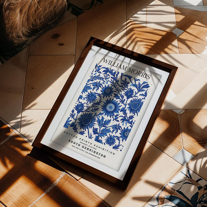 William Morris African Marigold Print, V&A Museum Exhibition Poster, Arts and Crafts Lily Wall Art, Vintage Giclee Paper Print, Framed