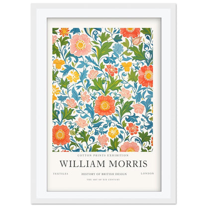 William Morris Chrysanthemum Art Print, V&A Museum Exhibition Poster, Arts and Crafts Flower Wall Art, Giclee Paper Print, Framed Art Poster