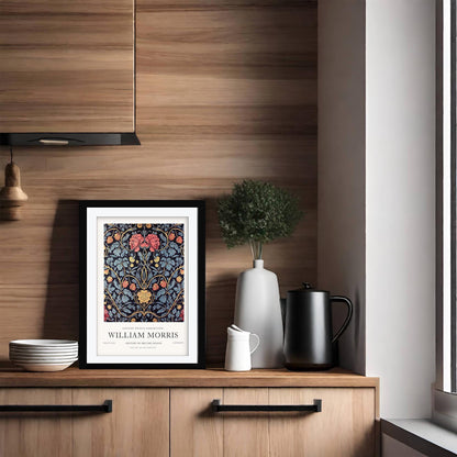 William Morris Cray Art Print, V&A Museum Exhibition Poster, Arts and Crafts Flower Wall Art, Giclee Paper Print, Framed Art Poster