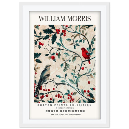 William Morris Compton Art Print, V&A Museum Exhibition Poster, Arts and Crafts Flower Wall Art, Giclee Paper Print, Framed Art Poster