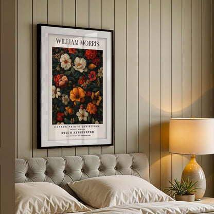 William Morris Eyebright Art Print, V&A Museum Exhibition Poster, Art Nouveau Floral Wall Art, Giclee Paper Print, Framed Art Print Poster