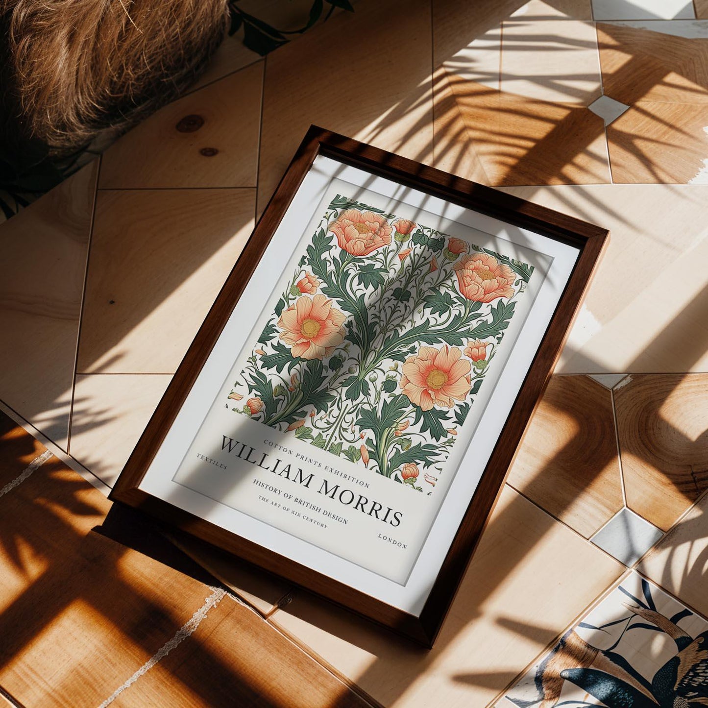 William Morris Windrush Art Print, V&A Museum Exhibition Poster, Art Nouveau Botanical Wall Art, Giclee Paper Print, Framed Art Poster