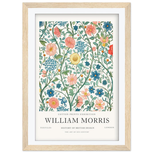 William Morris Colorful Meadow Art Print, History of British Design Poster, Wildflower Garden Wall Art, Museum Poster, London Gallery Decor