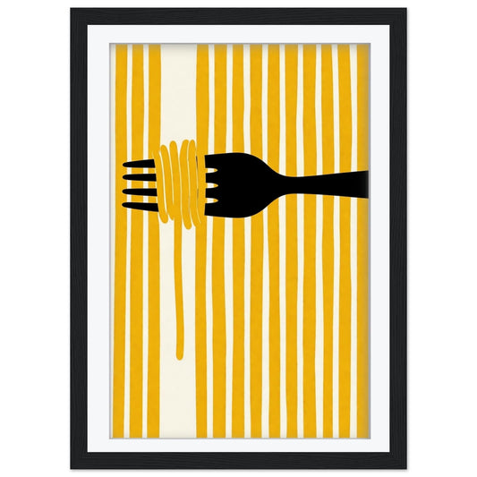 Italian Pasta Art Print, Retro Kitchen Poster, Striped Farfalle Wall Art, Mediterranean Dining Decor, Framed Giclee Print, Pasta Lover Gift