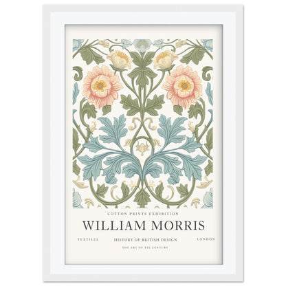 William Morris Centenary Print, Arts and Crafts Movement Poster, V&A Museum Floral Wall Art, Botanical Giclee Paper Print, Framed Art