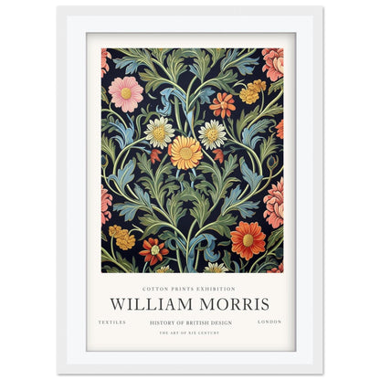 William Morris Strawberry Thief Print, V&A Museum Exhibition Poster, Arts and Crafts Bird Wall Art, Vintage Print, Framed Botanical Art