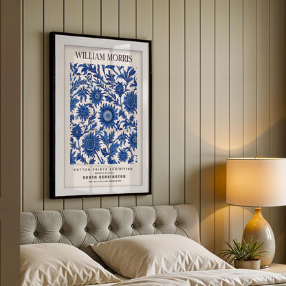 William Morris African Marigold Print, V&A Museum Exhibition Poster, Arts and Crafts Lily Wall Art, Vintage Giclee Paper Print, Framed