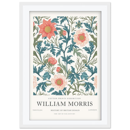 William Morris Lodden Art Print, V&A Museum Exhibition Poster, Arts and Crafts Flower Wall Art, Giclee Paper Print, Framed Botanical Art