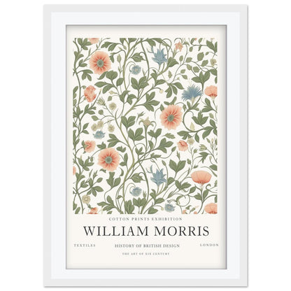 William Morris Pimpernel Art Print, V&A Museum Exhibition Poster, Arts and Crafts Floral Wall Art, Giclee Paper Print, Framed Art Poster