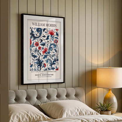 William Morris Snakehead Art Print, V&A Museum Exhibition Poster, Dark Botanical Wall Art, Giclee Paper Print, Arts and Crafts Framed Poster