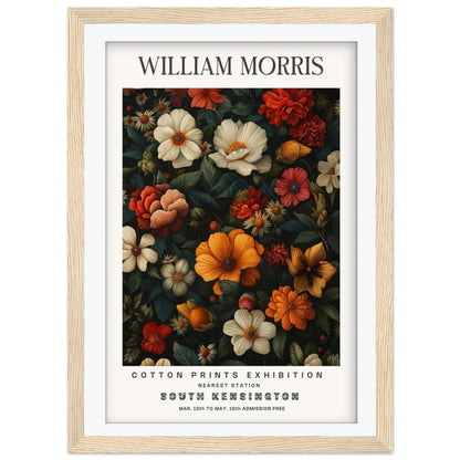 William Morris Eyebright Art Print, V&A Museum Exhibition Poster, Art Nouveau Floral Wall Art, Giclee Paper Print, Framed Art Print Poster