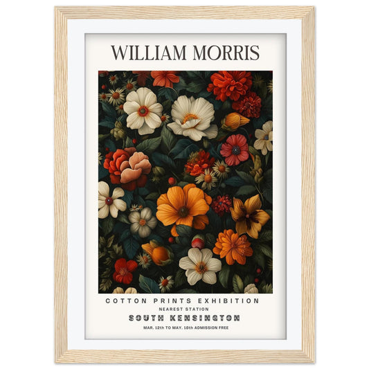 William Morris Eyebright Art Print, V&A Museum Exhibition Poster, Art Nouveau Floral Wall Art, Giclee Paper Print, Framed Art Print Poster