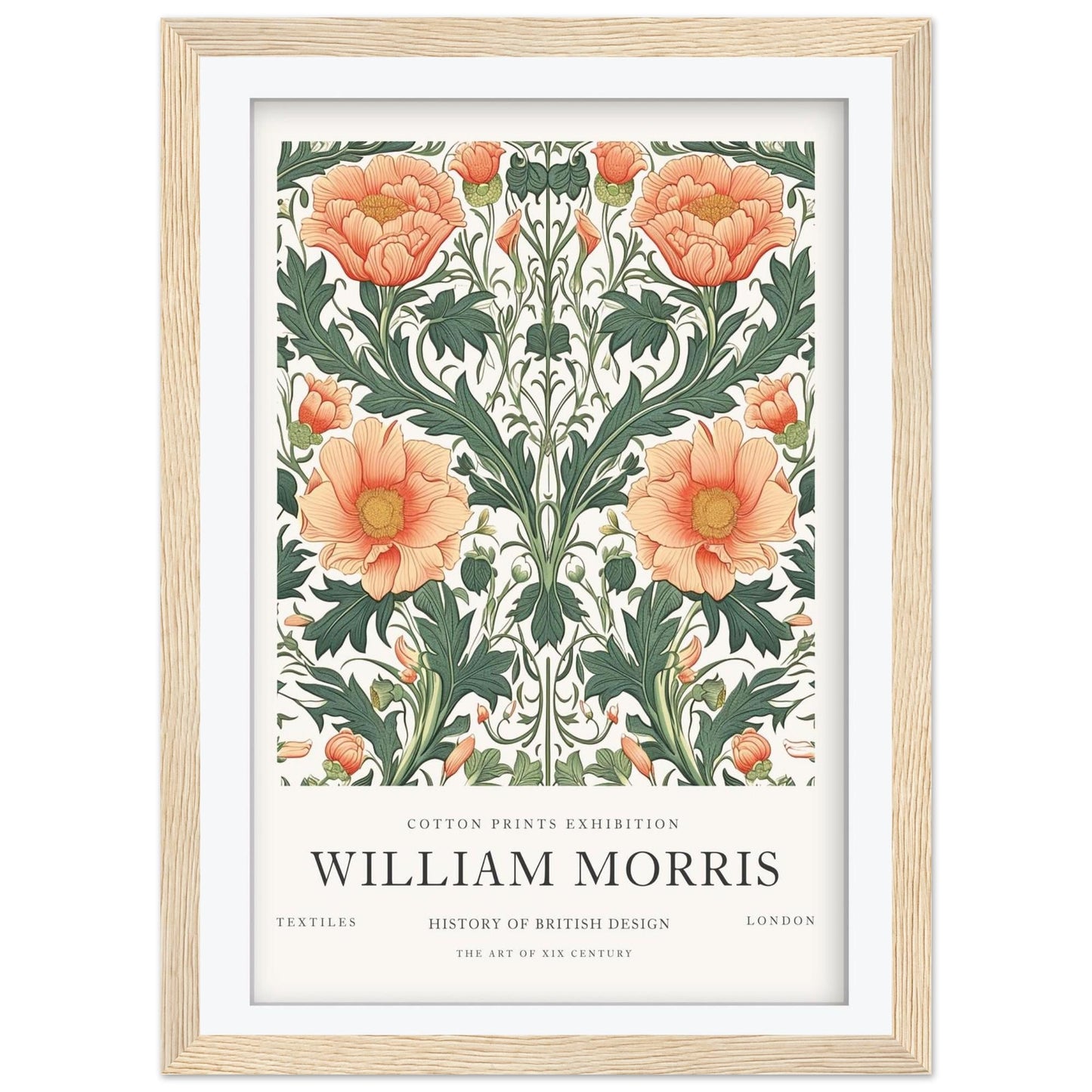 William Morris Windrush Art Print, V&A Museum Exhibition Poster, Art Nouveau Botanical Wall Art, Giclee Paper Print, Framed Art Poster
