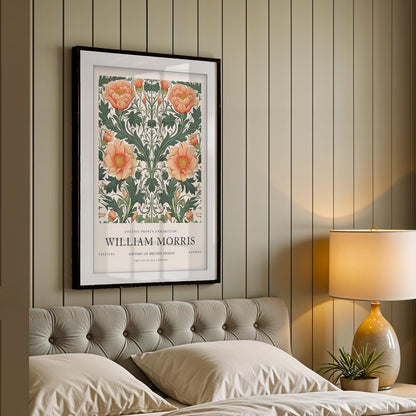 William Morris Windrush Art Print, V&A Museum Exhibition Poster, Art Nouveau Botanical Wall Art, Giclee Paper Print, Framed Art Poster