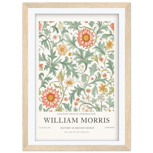 William Morris Meadow Art Print, V&A Museum Exhibition Poster, Sage Green Floral Art, Giclee Paper Print, Heritage Wall Decor