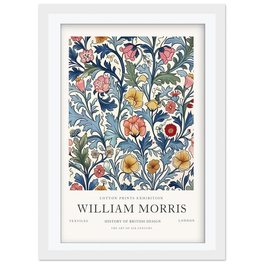 William Morris Anemone Art Print, History of British Design Poster, Red Floral Wall Art, Giclee Museum Poster, Vintage London Gallery Decor