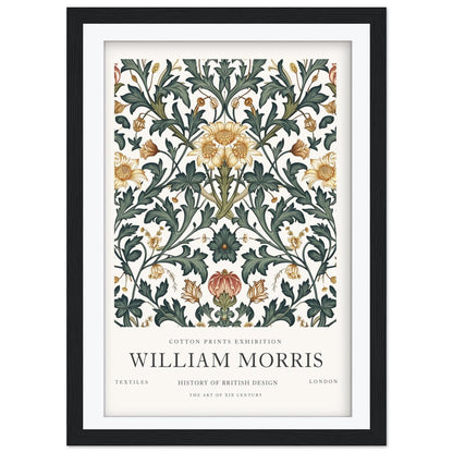 William Morris Peony Art Print, History of British Design Poster, Pink Floral Wall Art, Museum Poster, South Kensington Exhibition Decor