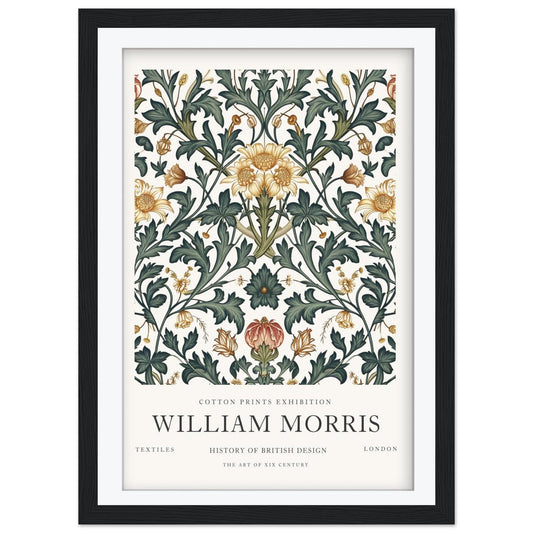 William Morris Peony Art Print, History of British Design Poster, Pink Floral Wall Art, Museum Poster, South Kensington Exhibition Decor